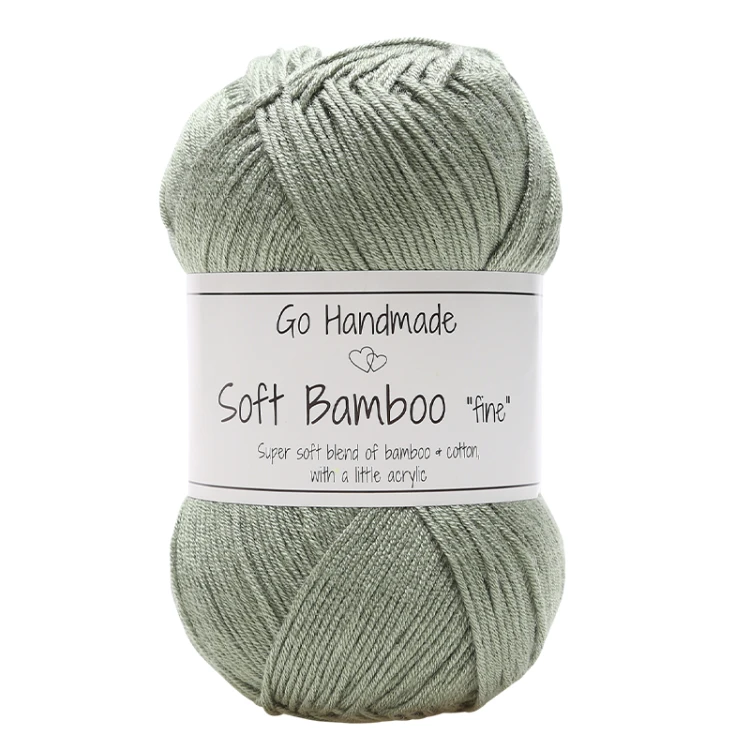 Włóczka Go Handmade Soft Bamboo "fine" / 17324 szałwia