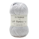 Włóczka Go Handmade Soft Bamboo "fine"  / 17328 jasny szary