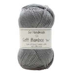 Włóczka Go Handmade Soft Bamboo "fine"  / 17329 szary