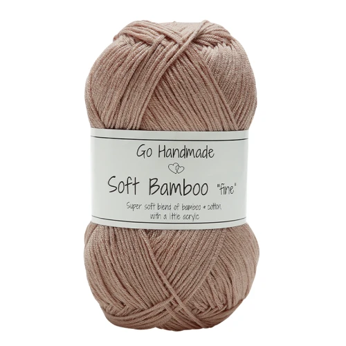 Włóczka Go Handmade Soft Bamboo "fine" / 17422 chłodny beż