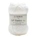 Włóczka Go Handmade Soft Bamboo "fine"  / 17423 biel