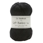 Włóczka Go Handmade Soft Bamboo "fine"  / 17424 czerń