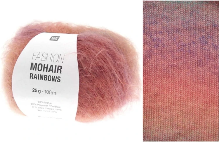 Włóczka Rico Design Fashion Mohair Rainbows 002
