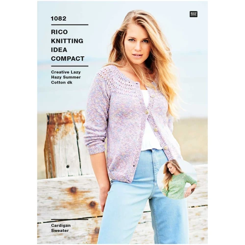 Wzór Rico Design Cardigan Sweater 1082 - w języku angielskim