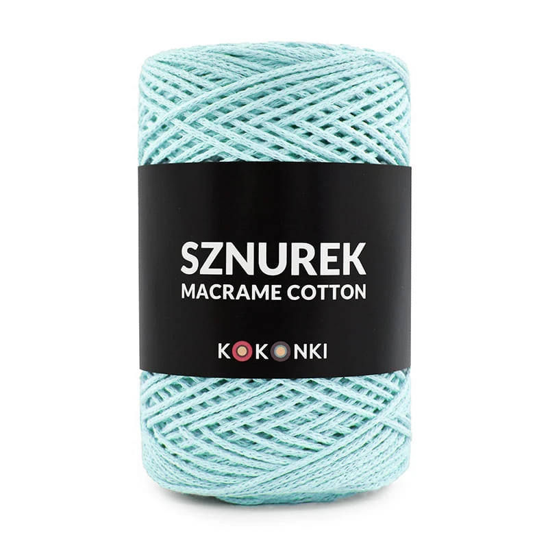 Sznurek Macrame Cotton by KOKONKI 2mm / rolka 200m / lodowy