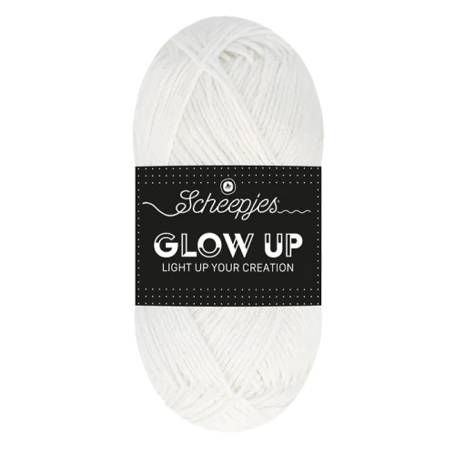 Włóczka Scheepjes Glow Up 1001 / popielaty