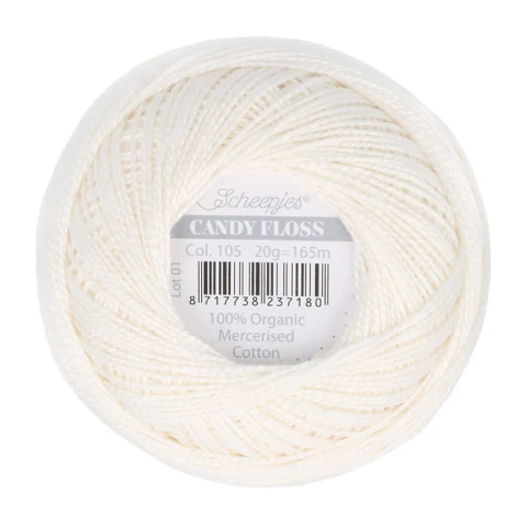 Kordonek Scheepjes Candy Floss 105 / ecru