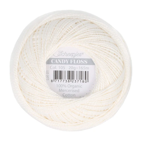 Kordonek Scheepjes Candy Floss 105 / ecru