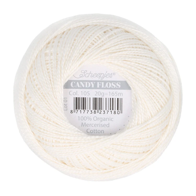Kordonek Scheepjes Candy Floss 105 / ecru