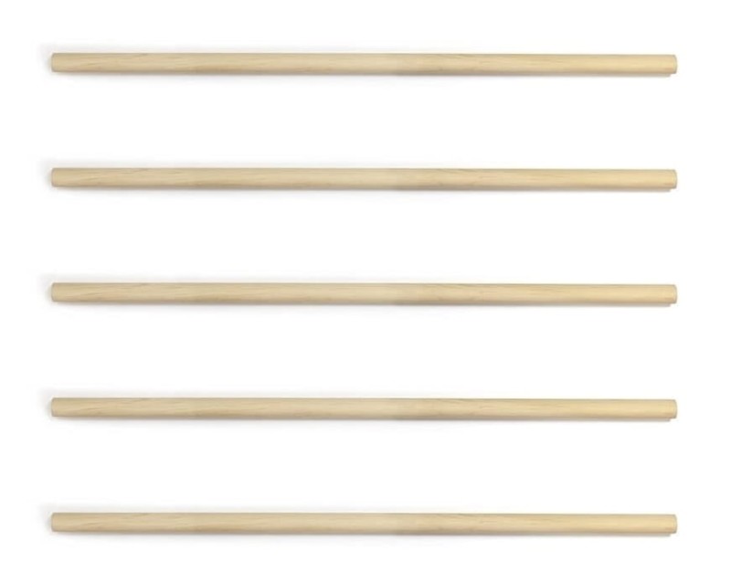 Zestaw 5 x kijek do makramy drewniany / 60 cm / Ø16 mm (SKU 36360)