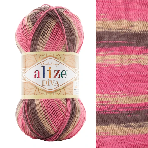 Włóczka Alize Diva Batik 7829