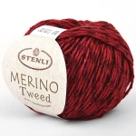 Włóczka Stenli Merino Tweed 32323 / czerwień z bordo