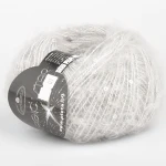 Włóczka fantazyjna z cekinami Stenli Magic Star 34 / jasny szary