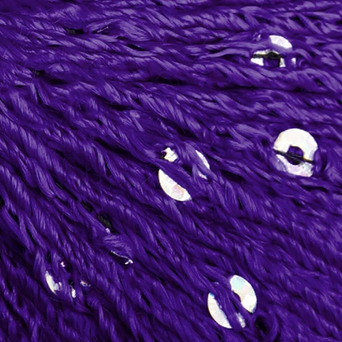 Włóczka fantazyjna z cekinami Stenli Venera 4801 / purpura ze srebrnymi cekinami