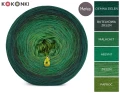 KOKONEK Merino 800 Buskatka - Ciemna zieleń/butelkowa zieleń/malachit/absynt/zieleń/paproć