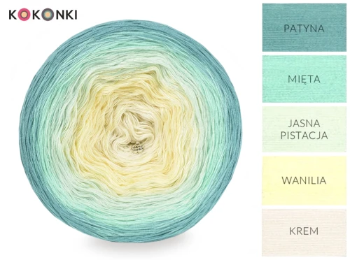 KOKONEK Classic A719 Patyna/mięta/jasna pistacja/wanilia/krem
