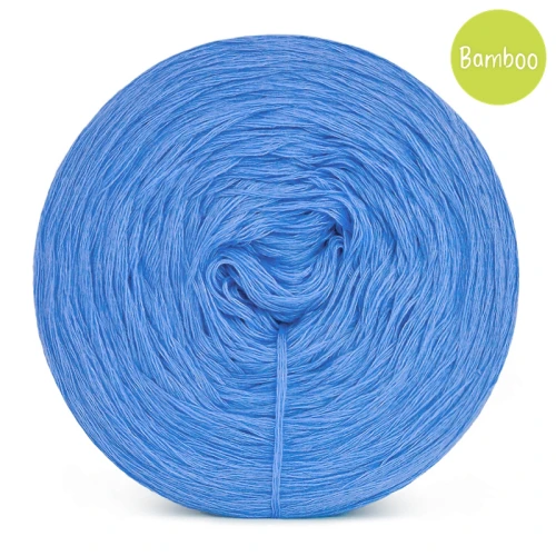 KOKONEK Bamboo - niebieski, 4 nitki, 1200 m, 240 g - GOTOWY