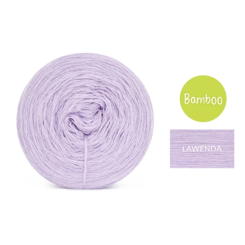 KOKONEK Bamboo - lawenda, 4 nitki, 1200 m, 240 g - GOTOWY