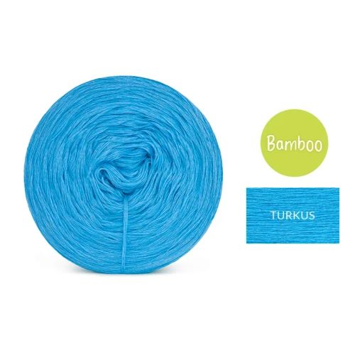 KOKONEK Bamboo - turkus, 4 nitki, 1200 m, 240 g - GOTOWY