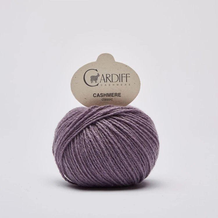 Włóczka Cardiff Cashmere Classic 657 / gospel / brudny fiolet