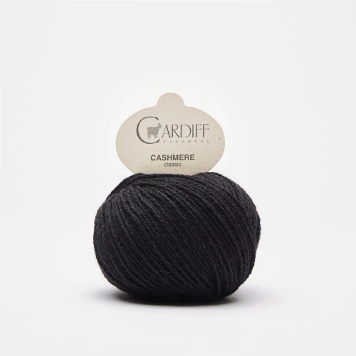 Włóczka Cardiff Cashmere Classic 516 / nero / czerń
