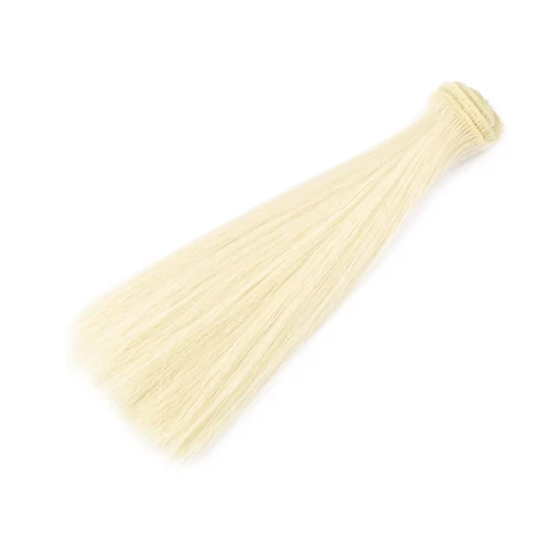 Włosy dla lalek / 20 cm / chłodny blond / 800899