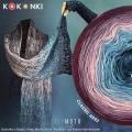 Autorka chusty: Grey Moth; Wzór: Brokilon od Kaleo Handmade