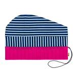 Pouzdro Della Q na háčky Roll case linen / fuchsia