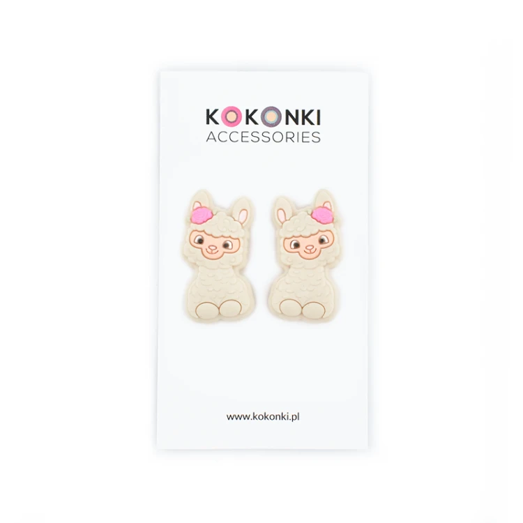 Stopery do drutów Kokonki Accessories / alpaka / beż / 2 szt.