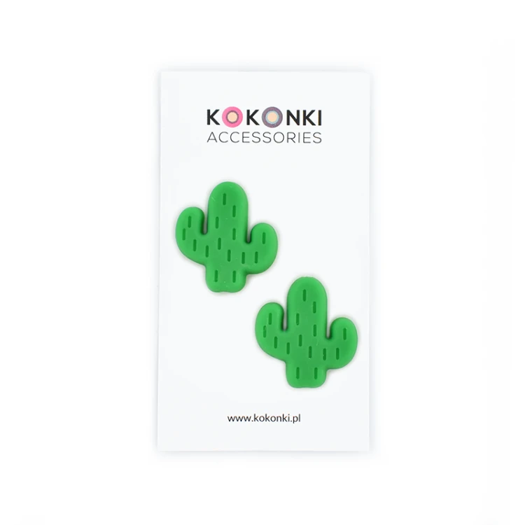 Stopery do drutów Kokonki Accessories / kaktus / 2 szt.