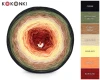 KOKONEK Classic B242 Podaga - Czerń/wojskowa zieleń/ciepły brąz/ciepły beż/maślany/mango/burgund