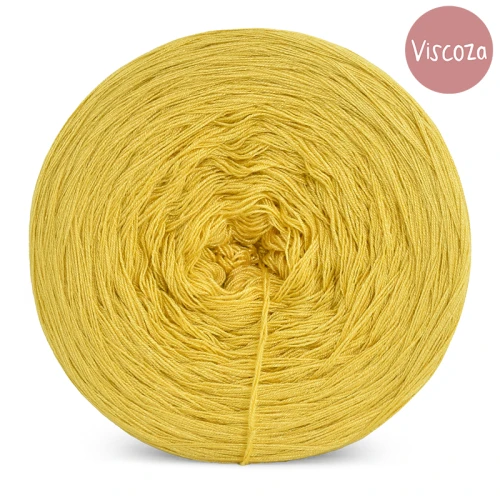 KOKONEK Viscoza - rumianek, 3 nitki, 1200 m, 225g - GOTOWY