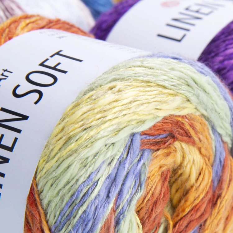 Włóczka YarnArt Linen Soft / 100 g / 7403 / mix