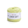 Włóczka YarnArt Linen Soft / 100 g / len wiskoza bawełna / 7311 / limonka