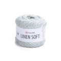 Włóczka YarnArt Linen Soft / 100 g / len wiskoza bawełna / 7312 / mięta