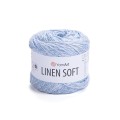 Włóczka YarnArt Linen Soft / 100 g / len wiskoza bawełna / 7319 / błękit