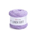 Włóczka YarnArt Linen Soft / 100 g / len wiskoza bawełna / 7325 / jasny fiolet