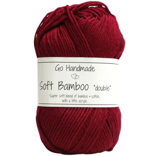 Włóczka Go Handmade Soft Bamboo "double"  / 17761 burgund