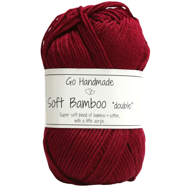 Włóczka Go Handmade Soft Bamboo "double"  / 17761 burgund