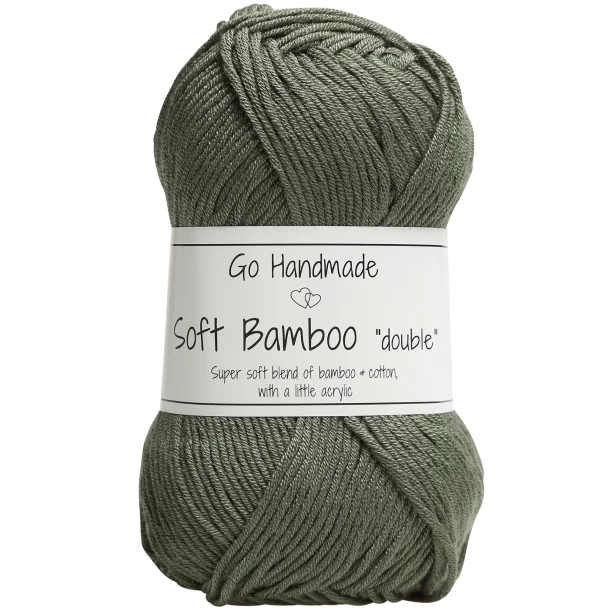 Włóczka Go Handmade Soft Bamboo "double"  / 17768 khaki