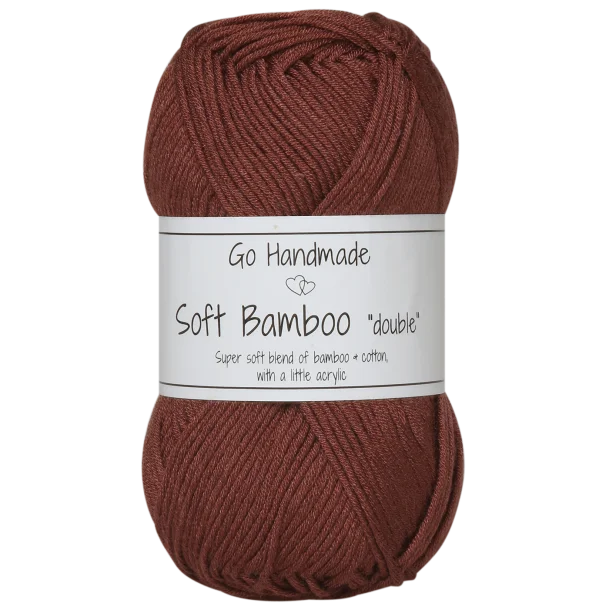 Włóczka Go Handmade Soft Bamboo "double"  / 17777 kasztan