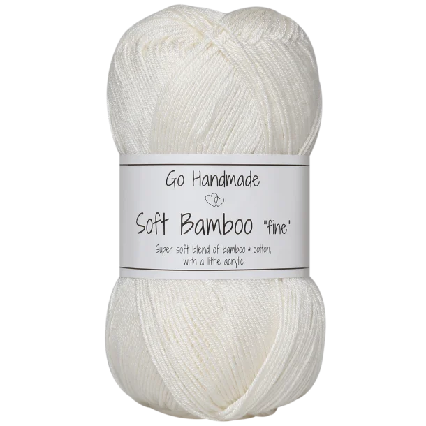 Włóczka Go Handmade Soft Bamboo "fine"  / 17426 kość słowniowa