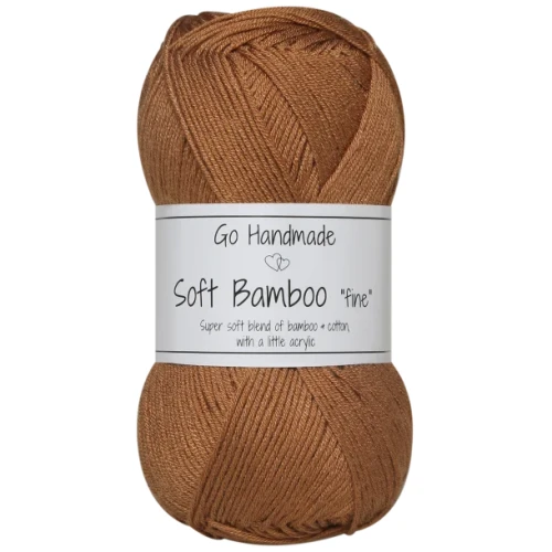 Włóczka Go Handmade Soft Bamboo "fine"  / 17428 toffi
