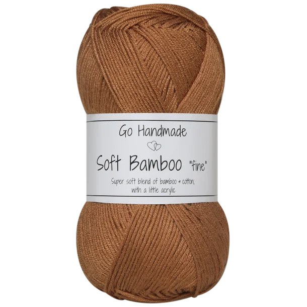 Włóczka Go Handmade Soft Bamboo "fine"  / 17428 toffi
