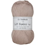 Włóczka Go Handmade Soft Bamboo "fine"  / 17429 pastelowy brąz