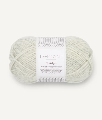 Włóczka Sandnes Garn Peer Gynt 1021 PetiteKnit / jasny szary melanż