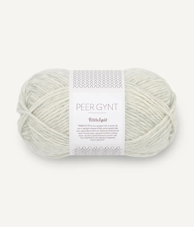 Włóczka Sandnes Garn Peer Gynt 1021 PetiteKnit / jasny szary melanż