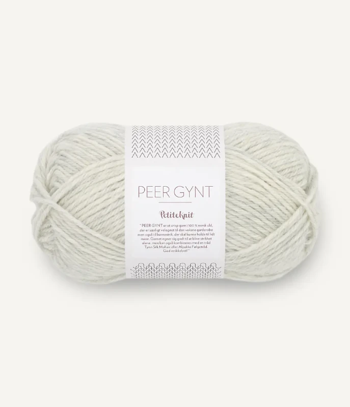 Włóczka Sandnes Garn Peer Gynt 1021 PetiteKnit / jasny szary melanż