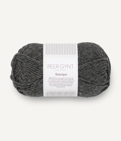 Włóczka Sandnes Garn Peer Gynt 1065 PetiteKnit / antracyt