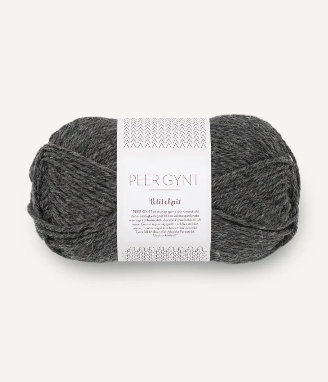 Włóczka Sandnes Garn Peer Gynt 1065 PetiteKnit / antracyt